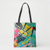 Een Abstract muziekmengsel Tote Bag (Voorkant)