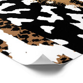 Een abstract ontwerp dat een dierlijke huid transf poster (Hoek)