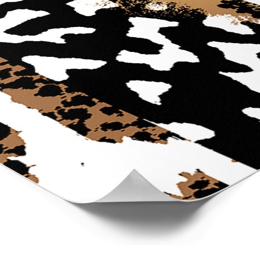 Een abstract ontwerp dat een dierlijke huid transf poster (Hoek)