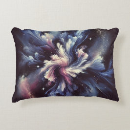 Een abstract ontwerp van een sterrenstelsel dat he accent kussen