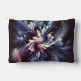 Een abstract ontwerp van een sterrenstelsel dat he etui