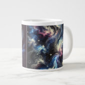 Een abstract ontwerp van een sterrenstelsel dat he grote koffiekop (Voorkant rechts)