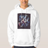 Een abstract ontwerp van een sterrenstelsel dat he hoodie (Voorkant)