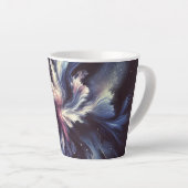 Een abstract ontwerp van een sterrenstelsel dat he latte mok (Rechterhoek)