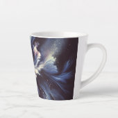 Een abstract ontwerp van een sterrenstelsel dat he latte mok (Rechts)