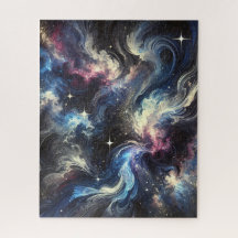 Een abstract ontwerp van een sterrenstelsel dat he