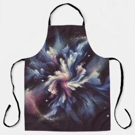 Een abstract ontwerp van een sterrenstelsel dat he schort