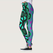 Een abstract patroon "Ratti_Creative_Arts" Legging (Links)