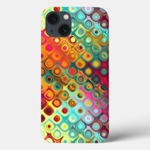 Een Abstract patroon van rode vloeibare regenboog Case-Mate iPhone Case