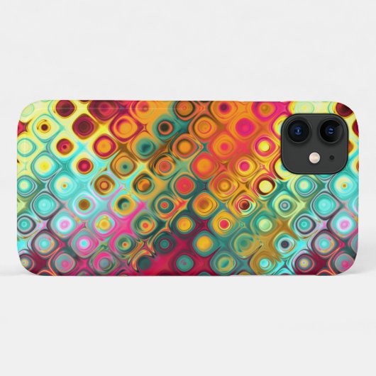 Een Abstract patroon van rode vloeibare regenboog  Case-Mate iPhone Case (Achterkant (horizontaal))