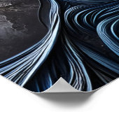 Een Abstract portret van de vrouw met arrogantie Poster (Hoek)