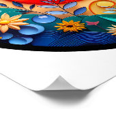 Een abstract poster met een modern natuur thema (Hoek)