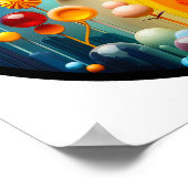 Een abstract poster met een modern natuur thema (Hoek)