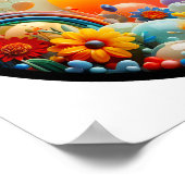 Een abstract poster met een modern natuur thema (Hoek)