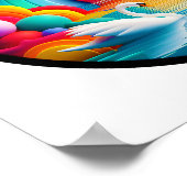 Een abstract poster met een modern natuur thema (Hoek)