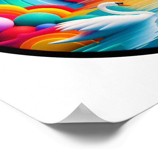 Een abstract poster met een modern natuur thema (Hoek)