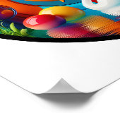 Een abstract poster met een modern natuur thema (Hoek)