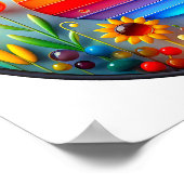 Een abstract poster met een modern natuur thema (Hoek)