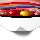 Een abstract poster met een modern natuur thema (Hoek)