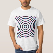 Een abstract psychedelisch spiraal T-shirt