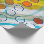 een abstract schilderij cadeaupapier (Hoek)