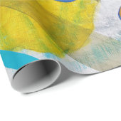 een abstract schilderij cadeaupapier (Rol Hoek)