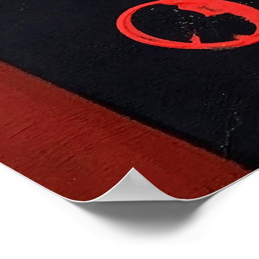 Een abstract schilderij; een raster van gestempeld poster (Hoek)