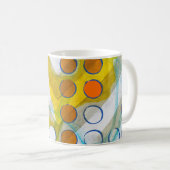 een abstract schilderij koffiemok (Voorkant rechts)