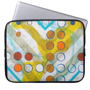 een abstract schilderij laptop sleeve