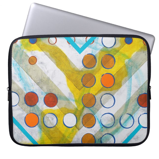 een abstract schilderij laptop sleeve (Voorkant)