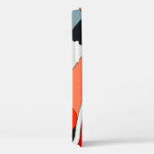 Een abstract schilderij van gekromd zwart, wit en Case-Mate iPhone case (Achterkant / Rechts)