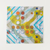 een abstract schilderij wandkleed (Voorkant (horizontaal))