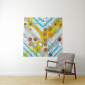 een abstract schilderij wandkleed (In situ)