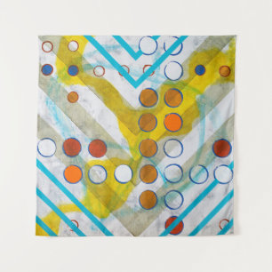 een abstract schilderij wandkleed