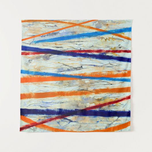 een abstract schilderij wandkleed (Voorkant (horizontaal))