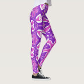 Een abstract stofpatroon "Ratti_Creative_Arts" Leggings (Rechts)