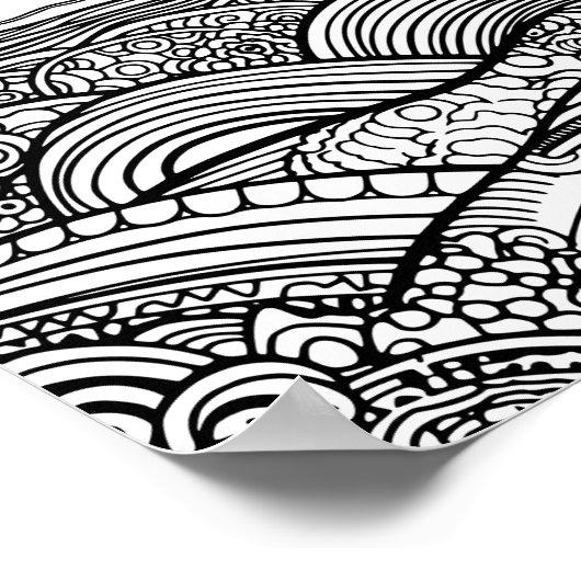 Een abstract zonnestrand poster (Hoek)