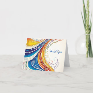 Een Abstracte bedankkaart Feestdagen Kaart