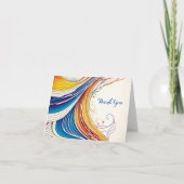 Een Abstracte bedankkaart Feestdagen Kaart (Voorkant)