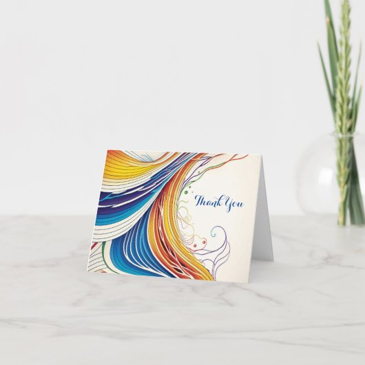 Een Abstracte bedankkaart Feestdagen Kaart (Voorkant)