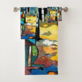 Een Abstracte dag Bad Handdoek (Insitu)