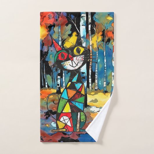 Een Abstracte dag Bad Handdoek (Handdoek)