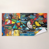 Een Abstracte dag Badhanddoek (Badhanddoek)