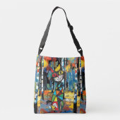 Een Abstracte dag Crossbody Tas (Achterkant)