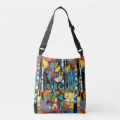 Een Abstracte dag Crossbody Tas (Voorkant)