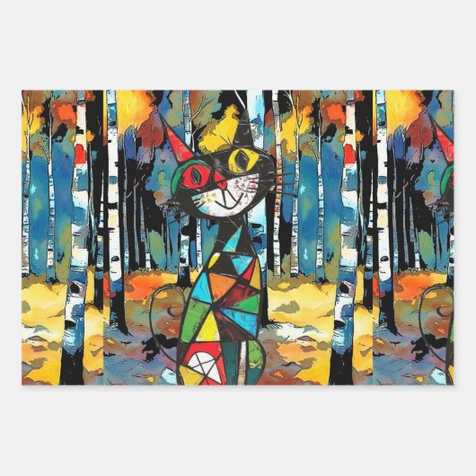 Een Abstracte dag Inpakpapier Vel (Voorkant 2)