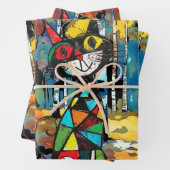 Een Abstracte dag Inpakpapier Vel (In situ)