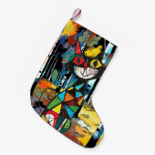 Een Abstracte dag Kleine Kerstsok (Voorkant (Hangend))