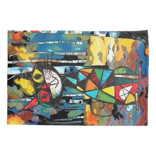 Een Abstracte dag Kussensloop (Achterkant-Links)