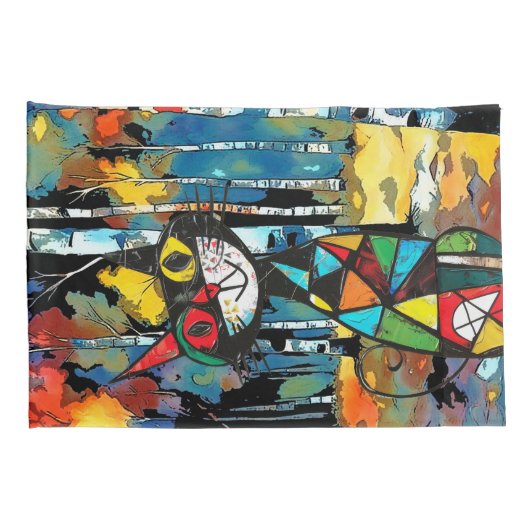 Een Abstracte dag Kussensloop (Achterkant-Rechts)